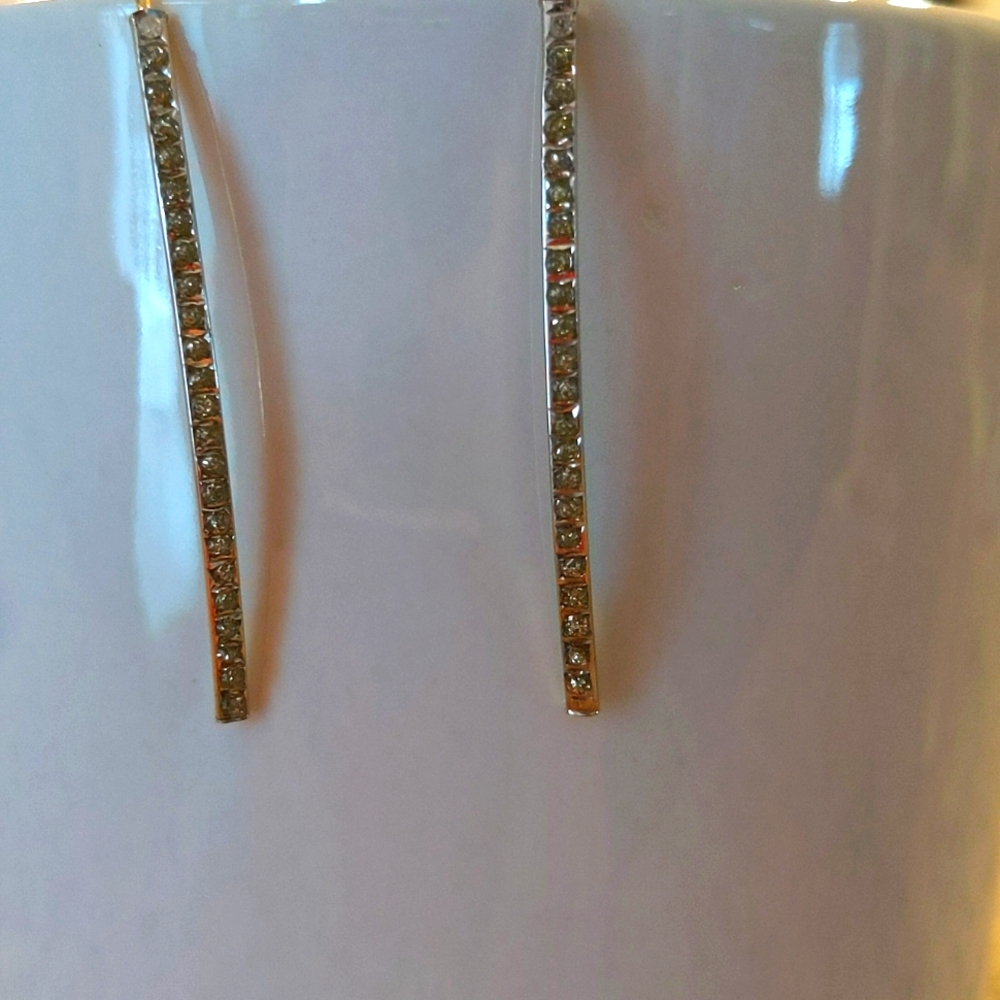 14 karat gold and diamond earrings